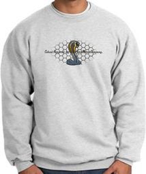 Ford Mustang Cobra Sweatshirt - Ford Motor Company Grill Adult Ash