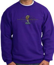 Ford Mustang Cobra Sweatshirt - Ford Motor Company Grill Adult Purple