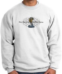 Ford Mustang Cobra Sweatshirt - Ford Motor Company Grill Adult White