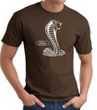 Ford Mustang Cobra T-Shirt - Classic Muscle Car Adult Brown Tee