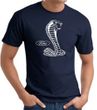 Ford Mustang Cobra T-Shirt - Classic Muscle Car Adult Navy Tee