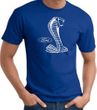 Ford Mustang Cobra T-Shirt - Classic Muscle Car Adult Royal Tee