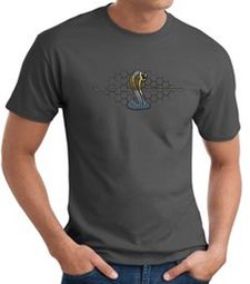 Ford Mustang Cobra T-shirt - Ford Motor Company Grill Charcoal Tee Ford Mustang Cobra T-shirt - Ford Motor Company Grill Charcoal Tee