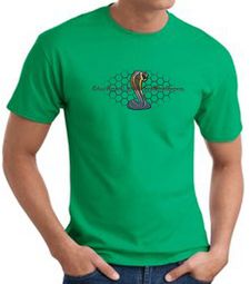 Ford Mustang Cobra T-shirt - Ford Motor Company Grill Kelly Green Tee Ford Mustang Cobra T-shirt - Ford Motor Company Grill Kelly Green Tee