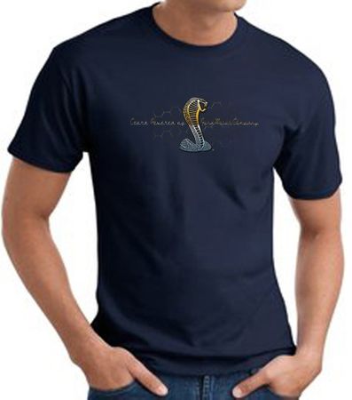 Ford Mustang Cobra T-shirt - Ford Motor Company Grill Navy Tee Shirt