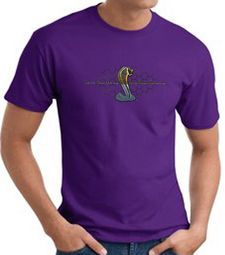 Ford Mustang Cobra T-shirt - Ford Motor Company Grill Purple Tee Shirt Ford Mustang Cobra T-shirt - Ford Motor Company Grill Purple Tee Shirt