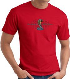 Ford Mustang Cobra T-shirt Motor Company Grill Red Tee Shirt Ford Mustang Cobra T-shirt Motor Company Grill Red Tee Shirt