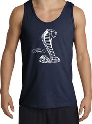 Ford Mustang Cobra Tank Top - Adult Navy Tanktop