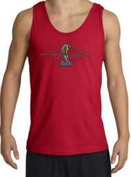 Ford Mustang Cobra Tank Top - Ford Motor Company Grill Red Tanktop Ford Mustang Cobra Tank Top - Ford Motor Company Grill Red Tanktop