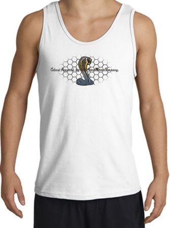 Ford Mustang Cobra Tank Top - Ford Motor Company Grill White Tanktop