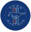 Ford Mustang Gas Station Mens T-shirt - Ford Blue Tee Shirt
