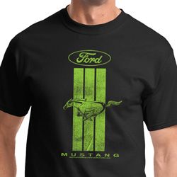 Ford Mustang Green Stripe Shirts