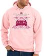 Ford Mustang Hoodie Hooded Sweatshirt Girls Run Wild Pink Hoody