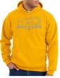 Ford Mustang Hoodie Hooded Sweatshirt Honeycomb Grille Gold Hoody