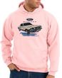 Ford Mustang Hoodie Hooded Sweatshirt - Horsepower Adult Pink Hoody