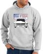 Ford Mustang Hoodie Hooded Sweatshirt USA 1964 Country Ash Hoody