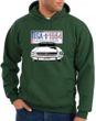 Ford Mustang Hoodie Hooded Sweatshirt USA 1964 Country Dark Green