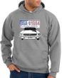 Ford Mustang Hoodie Hooded Sweatshirt USA 1964 Country Heather Hoody