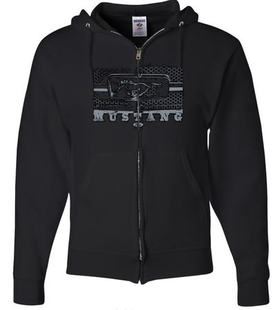 Ford Mustang Hoodie - Legend Honeycomb Full Zip