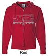 Ford Mustang Hoodie - Legend Honeycomb Full Zip