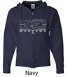 Ford Mustang Hoodie - Legend Honeycomb Full Zip