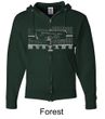 Ford Mustang Hoodie - Legend Honeycomb Full Zip