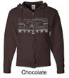 Ford Mustang Hoodie - Legend Honeycomb Full Zip