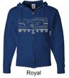 Ford Mustang Hoodie - Legend Honeycomb Full Zip