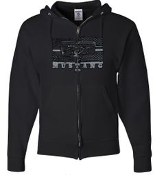 Ford Mustang Hoodie - Legend Honeycomb Full Zip
