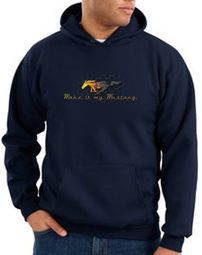 Ford Mustang Hoodie Sweatshirt - Make It My Mustang Grill Navy Hoody Ford Mustang Hoodie Sweatshirt - Make It My Mustang Grill Navy Hoody