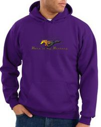 Ford Mustang Hoodie Sweatshirt - Make It My Mustang Grill Purple Hoody Ford Mustang Hoodie Sweatshirt - Make It My Mustang Grill Purple Hoody