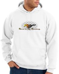 Ford Mustang Hoodie Sweatshirt - Make It My Mustang Grill White Hoody Ford Mustang Hoodie Sweatshirt - Make It My Mustang Grill White Hoody