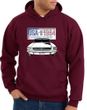 Ford Mustang Hoodie USA 1964 Country Maroon Hoody