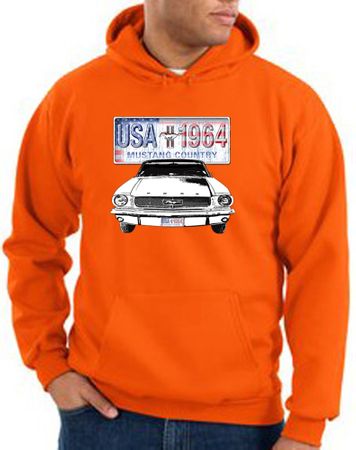 Ford Mustang Hoodie USA 1964 Country Orange Hoody