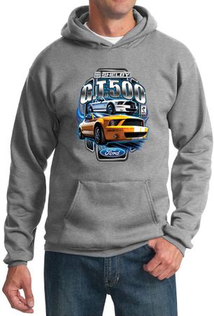 Ford Mustang Hoodie Yellow and White GT 500 Hoody
