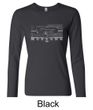 Ford Mustang Ladies Shirt Legend Honeycomb Grille Long Sleeve Tee