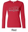 Ford Mustang Ladies Shirt Legend Honeycomb Grille Long Sleeve Tee