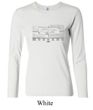 Ford Mustang Ladies Shirt Legend Honeycomb Grille Long Sleeve Tee