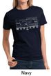 Ford Mustang Ladies Shirt Legend Honeycomb Grille Tee T-Shirt