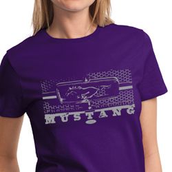 Ford Mustang Ladies Shirt Legend Honeycomb Grille Tee T-Shirt Ford Mustang Ladies Shirt Legend Honeycomb Grille Tee T-Shirt