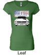 Ford Mustang Ladies Shirt USA 1964 Country Longer Length Tee T-Shirt