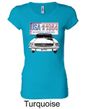 Ford Mustang Ladies Shirt USA 1964 Country Longer Length Tee T-Shirt