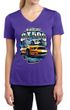 Ford Mustang Ladies Shirt Yellow White GT500 Moisture Wicking V-neck