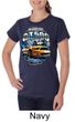 Ford Mustang Ladies Shirt Yellow White GT500 Organic Tee T-Shirt