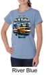 Ford Mustang Ladies Shirt Yellow White GT500 Organic Tee T-Shirt