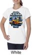 Ford Mustang Ladies Shirt Yellow White GT500 Organic Tee T-Shirt