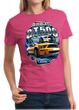 Ford Mustang Ladies Shirt Yellow White GT500 Tee T-Shirt