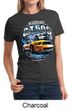 Ford Mustang Ladies Shirt Yellow White GT500 Tee T-Shirt