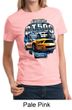 Ford Mustang Ladies Shirt Yellow White GT500 Tee T-Shirt