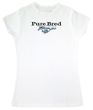 Ford Mustang Ladies T-Shirt - Pure Bred Adult White Tee Shirt